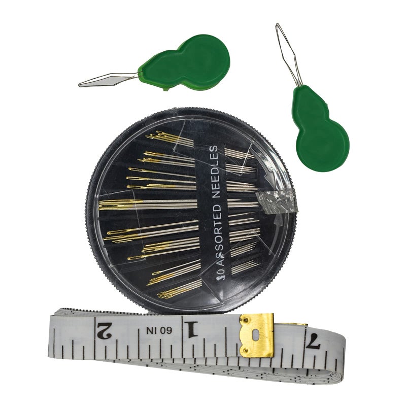 Maydahui Sewing Thread Assorted Spools 39 Color Kit for Sewing Machine Polyester 402 (200 Yards Each) + 30 PCS Sewing Needles + 1 PCS Soft Measuring Tape + 2 PCS Needle-threaders (Pack of 72) - Image 2